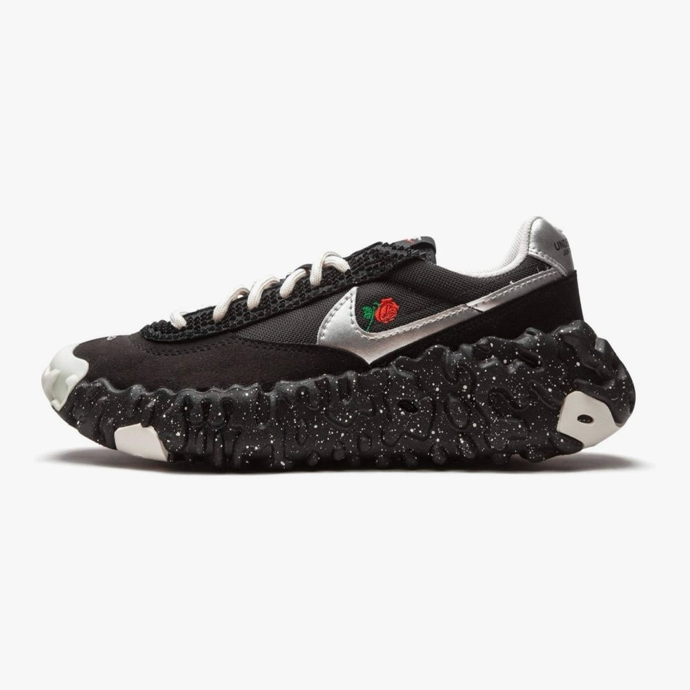 Nike Black and Silver Textured Sneakers / Nike Overbreak SP DD1789 001